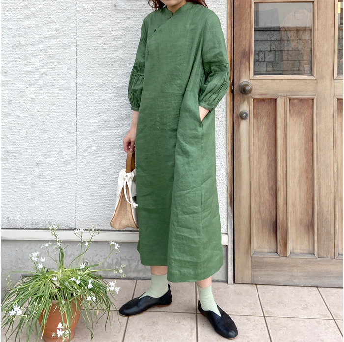 30%OFF】fig london フィグロンドン morning LINEN chinois dress 70 ...