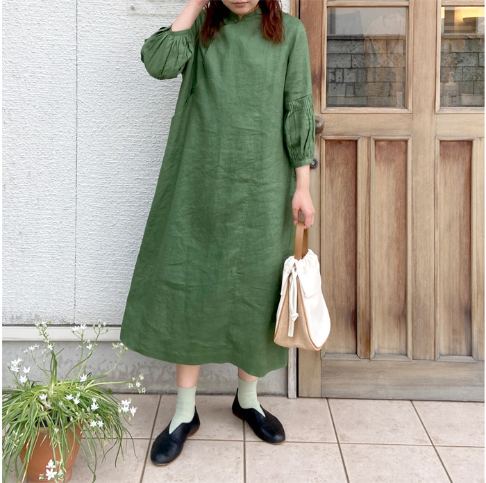 30%OFF】fig london フィグロンドン morning LINEN chinois dress 70 ...