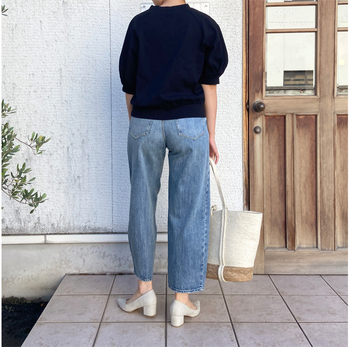 ウェブストア 試着のみ cafune カフネ soft cocoon denim pants - パンツ