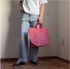 beej-stripefabrictotebag